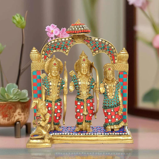 Brassaura® Brass Ram Darbar Statue | Height 11 Inches