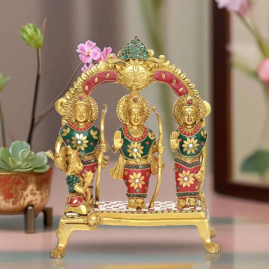 Brassaura® Brass Ram Darbar Statue | Height 11.5 Inches
