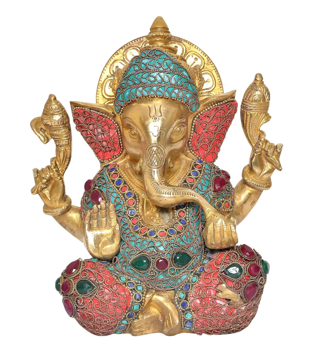 ब्रासोरा® वृंदावन वेणुगोपाल कृष्ण पीतल की प्रतिमा मोर के साथ | एंटीक नीला और सुनहरा रंग | ऊँचाई 20 इंच