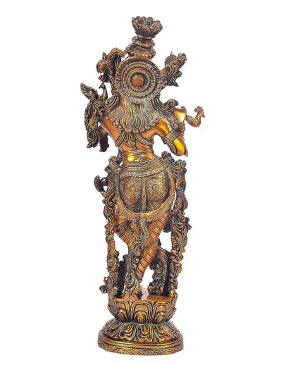 Brassaura® Brass Spiritual Decorative Idol | Height 14 Inches