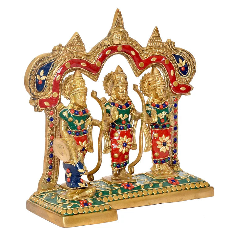 Brassaura® Brass Ram Darbar Statue | Height 9.5 Inches