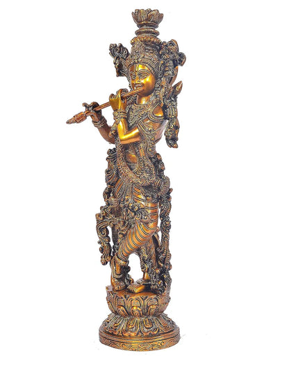 Brassaura® Brass Spiritual Decorative Idol | Height 14 Inches