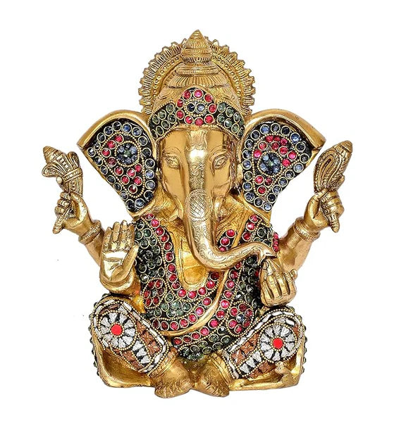 ब्रासोरा® वृंदावन वेणुगोपाल कृष्ण पीतल की प्रतिमा मोर के साथ | एंटीक नीला और सुनहरा रंग | ऊँचाई 20 इंच