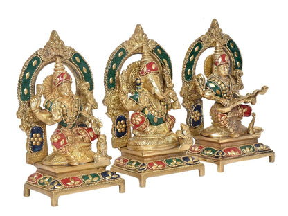 ब्रासोरा® वृंदावन वेणुगोपाल कृष्ण पीतल की प्रतिमा मोर के साथ | एंटीक नीला और सुनहरा रंग | ऊँचाई 20 इंच