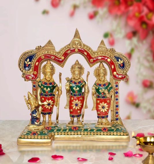 Brassaura® Brass Ram Darbar Statue | Height 9.5 Inches