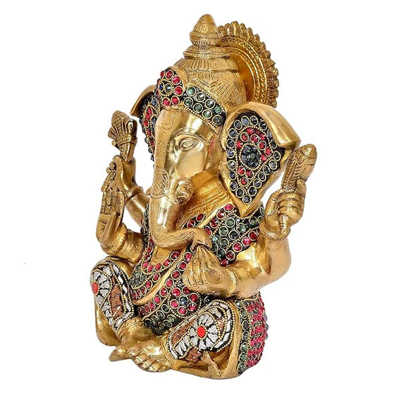 ब्रासोरा® वृंदावन वेणुगोपाल कृष्ण पीतल की प्रतिमा मोर के साथ | एंटीक नीला और सुनहरा रंग | ऊँचाई 20 इंच