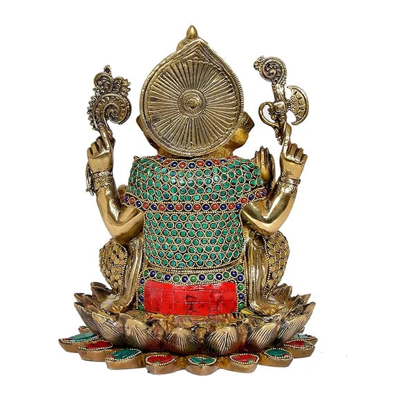 ब्रासोरा® वृंदावन वेणुगोपाल कृष्ण पीतल की प्रतिमा मोर के साथ | एंटीक नीला और सुनहरा रंग | ऊँचाई 20 इंच