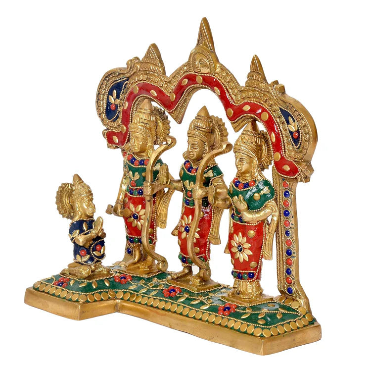 Brassaura® Brass Ram Darbar Statue | Height 9.5 Inches