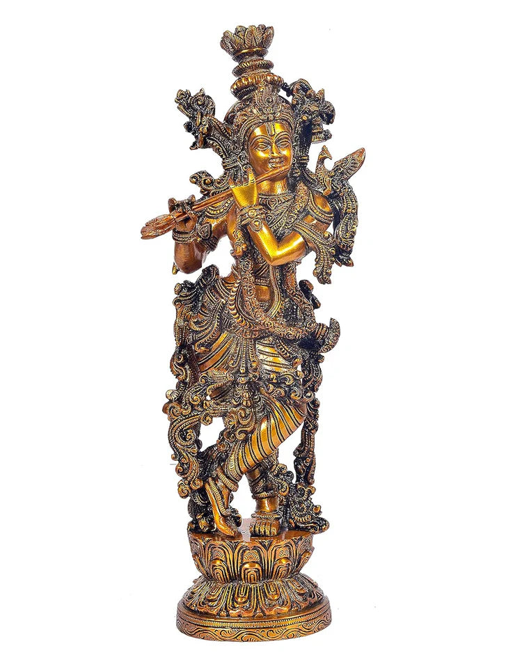 Brassaura® Brass Spiritual Decorative Idol | Height 14 Inches