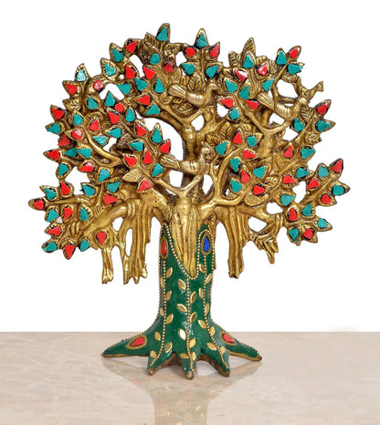 Brassaura® Brass Kalpavriksha Tree | Height 8.5 Inches