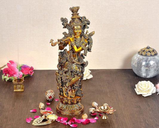 Brassaura® Brass Spiritual Decorative Idol | Height 14 Inches
