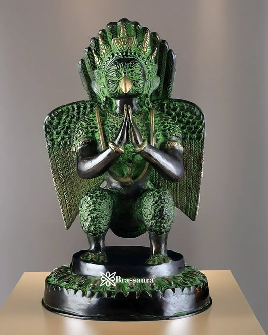 Black & Green Antique Brass Idol – Height 17 Inches, Weight 12.7 Kgs