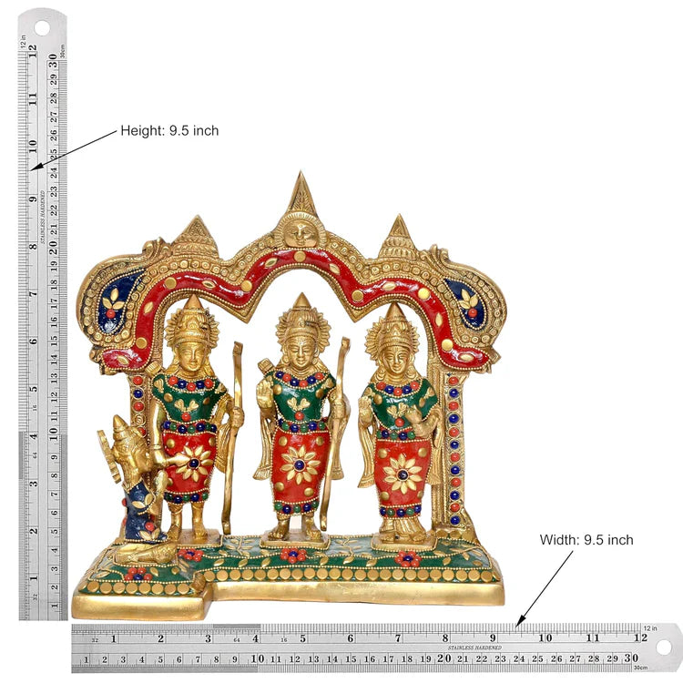 Brassaura® Brass Ram Darbar Statue | Height 9.5 Inches