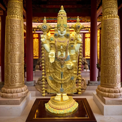 Brass Balaji Idol For Home Decor Height 48 Inch & Weight 48 Kg
