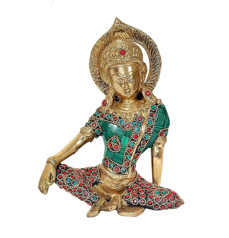 Brassaura® Brass Indra Dev Statue | Height 11.34 Inches