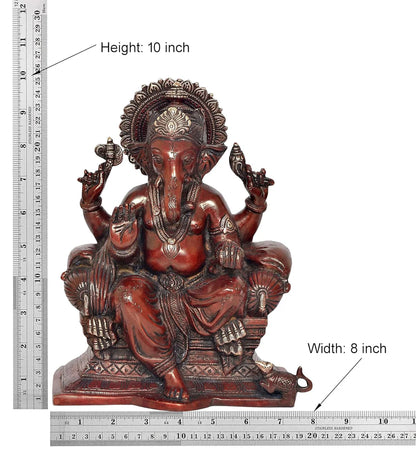 ब्रासोरा® वृंदावन वेणुगोपाल कृष्ण पीतल की प्रतिमा मोर के साथ | एंटीक नीला और सुनहरा रंग | ऊँचाई 20 इंच