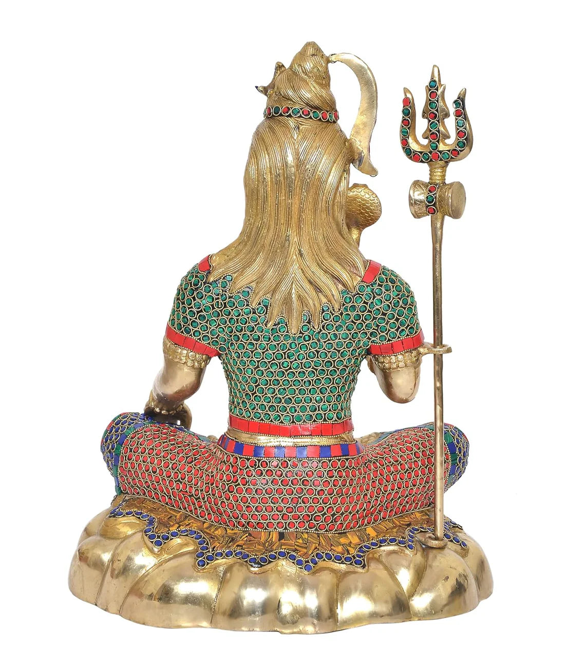 Brassaura® Brass Lord Shiva Statue (Shiv Ji Murti) | Height 17.5 Inches