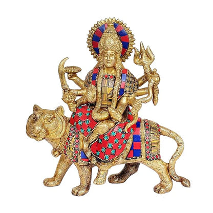 ब्रासोरा® वृंदावन वेणुगोपाल कृष्ण पीतल की प्रतिमा मोर के साथ | एंटीक नीला और सुनहरा रंग | ऊँचाई 20 इंच
