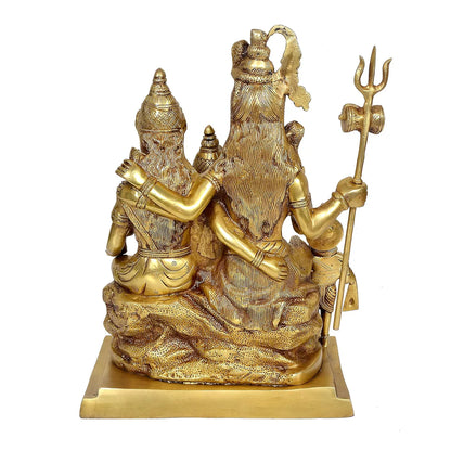 Brassaura® Brass Shiv Parivar Murti Idol Statue | Height 15.4 Inches