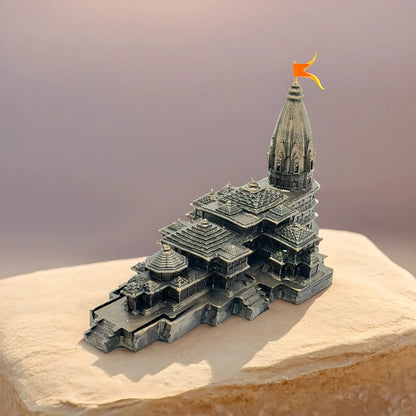 Brassaura™ Resin Ram Mandir Idol – Height 6 Inches & Weight 0.66 Kgs | Exquisite Handcrafted Sculpture for Temple Use