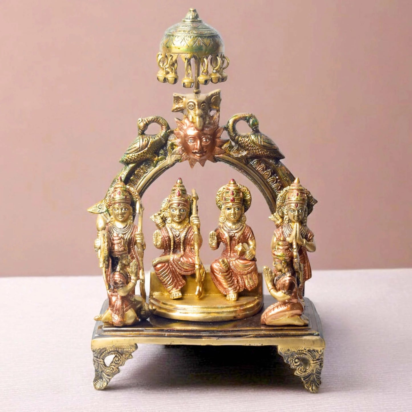 Brassaura® Brass Ram Panchayat Idol | Height 13.5 Inches