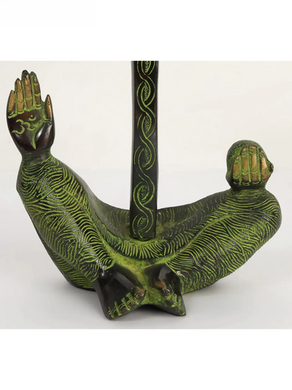 Brassaura™ Modern Art Brass Lord Ganesha Sculpture | Height 9.3 Inches & Weight 2.13 kgs