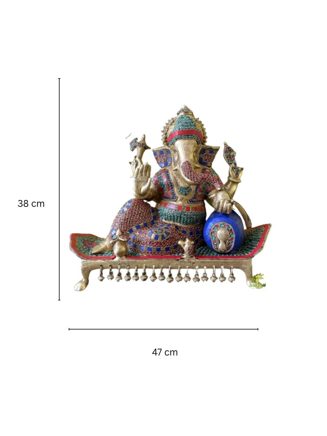 Brassaura® Brass Ganesha Idol | Height 15 Inches