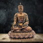 Resin Buddha Statue for Home and Decor And Gift Show Piece for Living Room Weight 475 Grams Height 15 cm