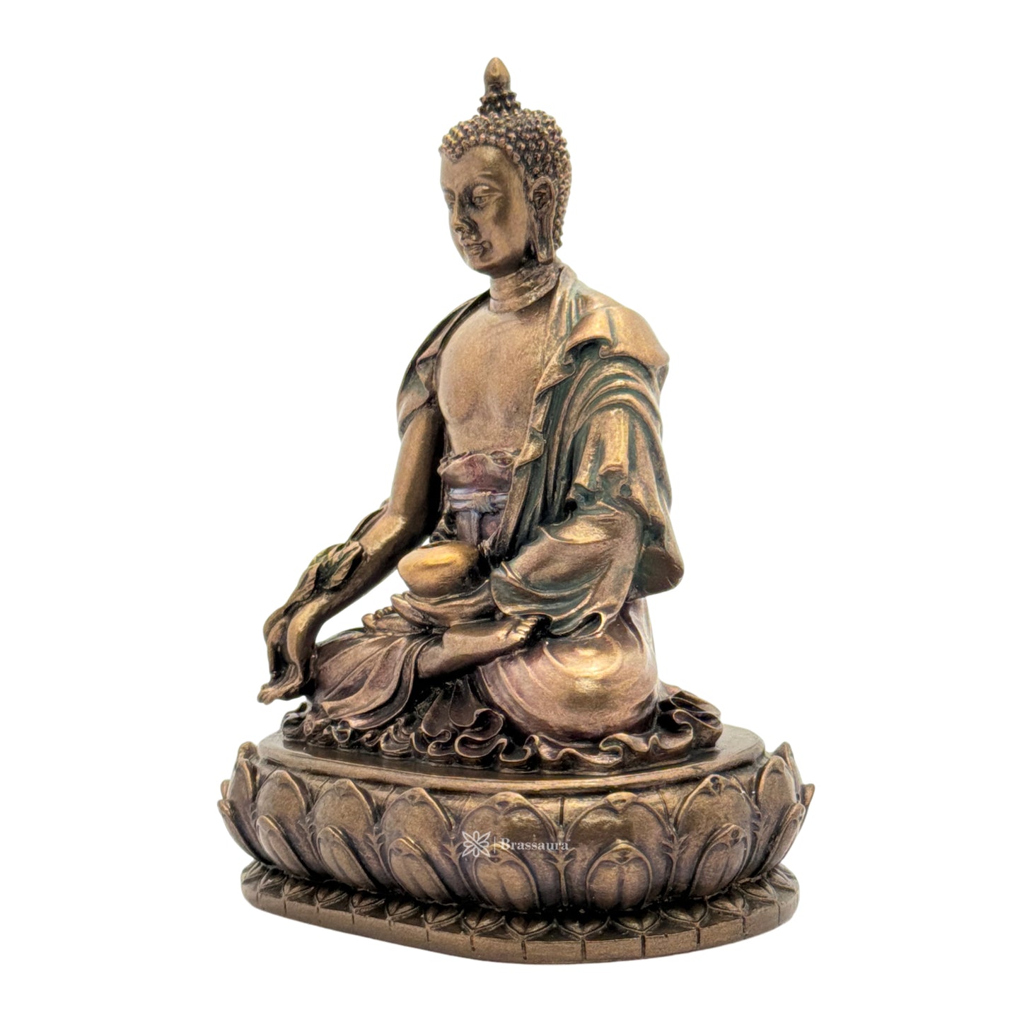 Resin Buddha Statue for Home and Decor And Gift Show Piece for Living Room Weight 475 Grams Height 15 cm