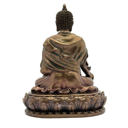 Resin Buddha Statue for Home and Decor And Gift Show Piece for Living Room Weight 475 Grams Height 15 cm