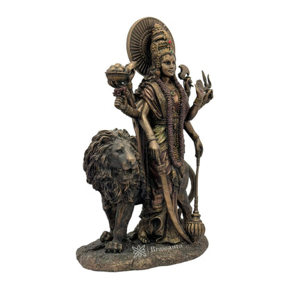 Resin Durga Statue for Home and Decor And Gift Show Piece for Living Room Weight 1710 Grams Height 30 cm