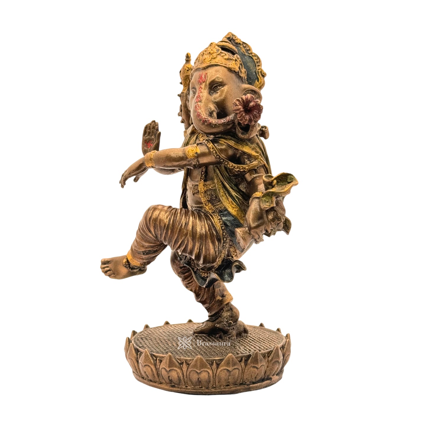 Resin Ganesha Statue for Home and Decor And Gift Show Piece for Living Room Weight .57 Kg Height 20 cm