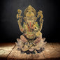 Resin Ganesha Statue for Home and Decor And Gift Show Piece for Living Room Weight .150 Kg Height 10 cm