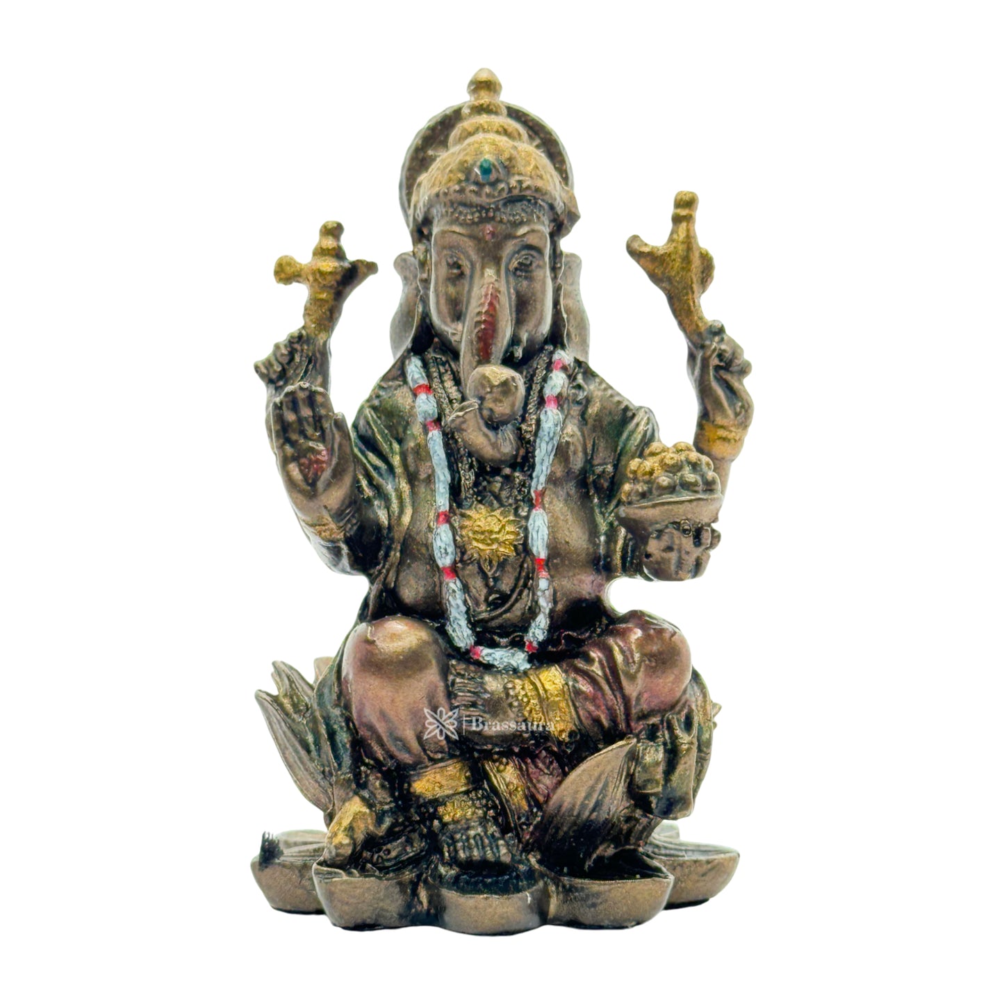 Resin Ganesha Statue for Home and Decor And Gift Show Piece for Living Room Weight 60 Gram Height 8 cm