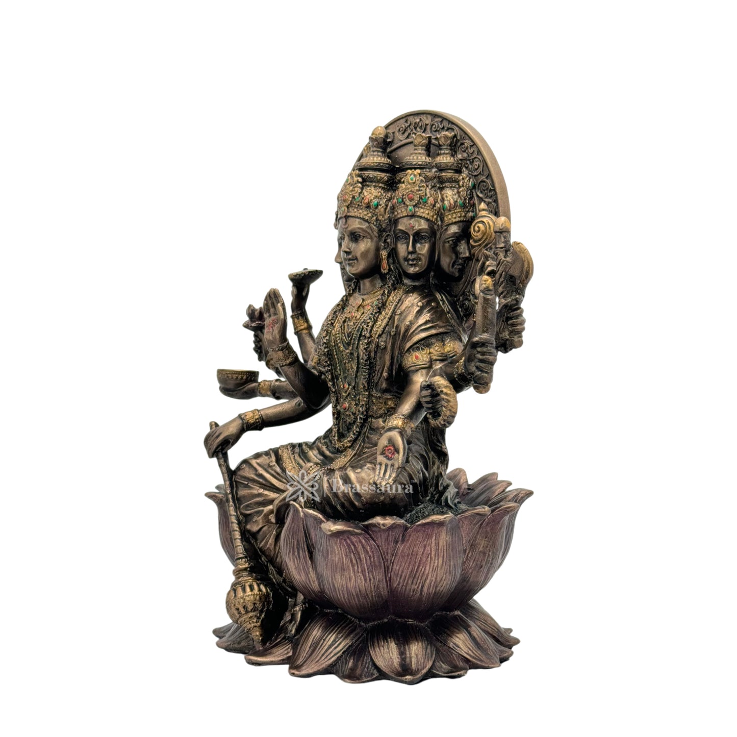 Resin Gayatri Devi Statue for Home and Decor And Gift Show Piece for Living Room Weight 2.49 Kg Height 25 cm