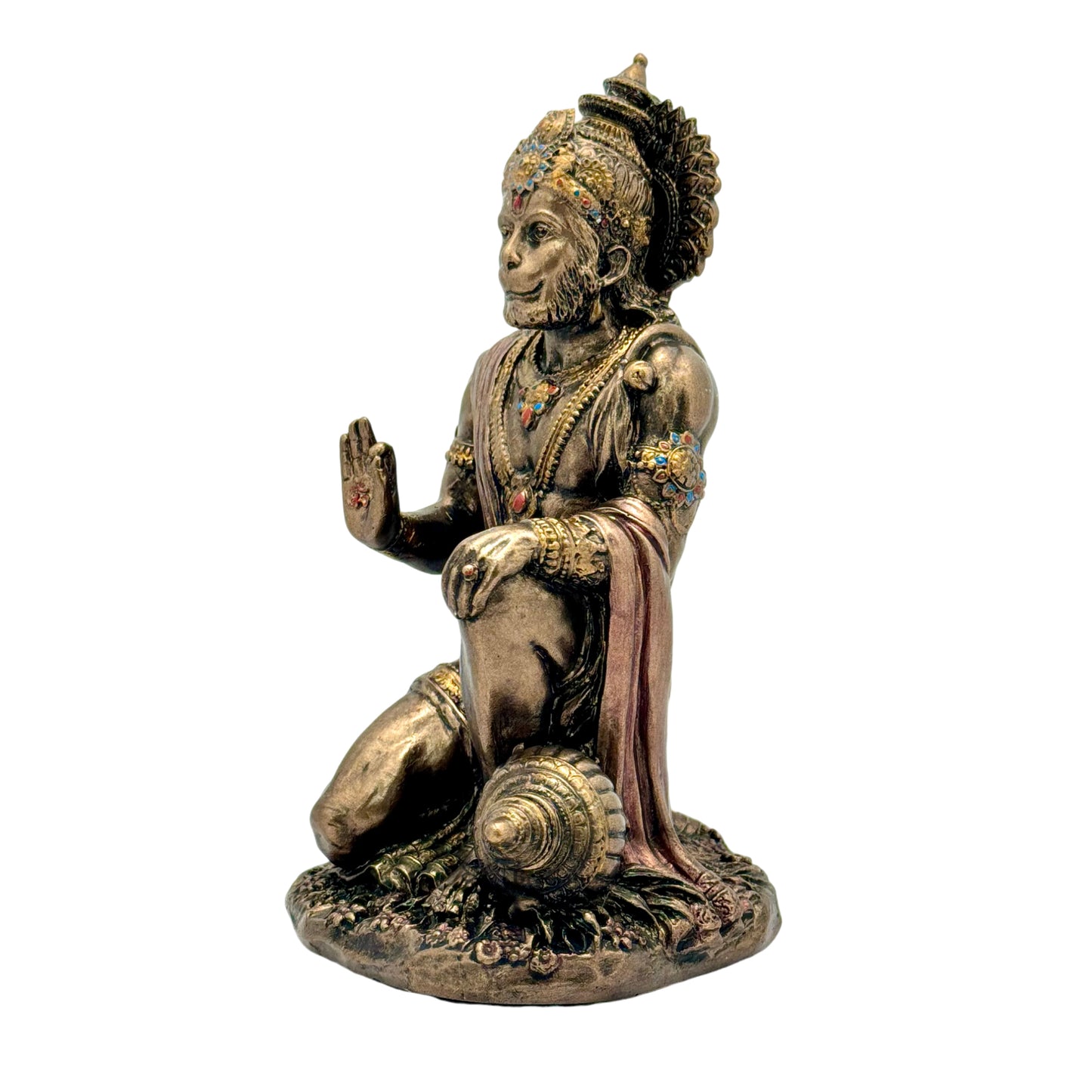 Resin Hanuman Statue for Home and Decor And Gift Show Piece for Living Room Weight .655 Kg Height 18 cm