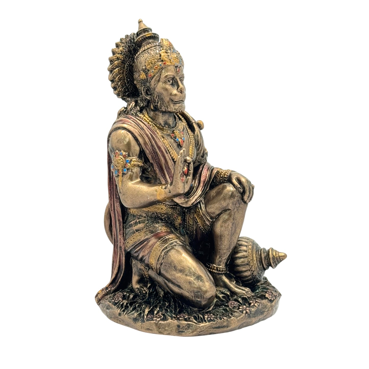 Resin Hanuman Statue for Home and Decor And Gift Show Piece for Living Room Weight .655 Kg Height 18 cm