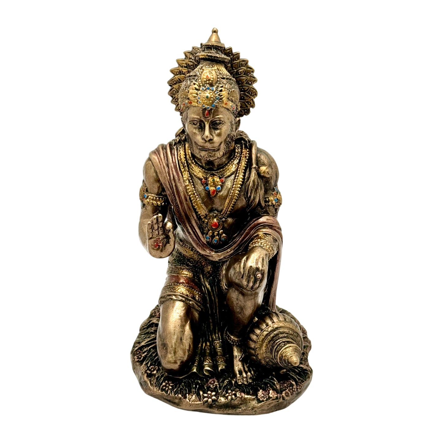 Resin Hanuman Statue for Home and Decor And Gift Show Piece for Living Room Weight .655 Kg Height 18 cm