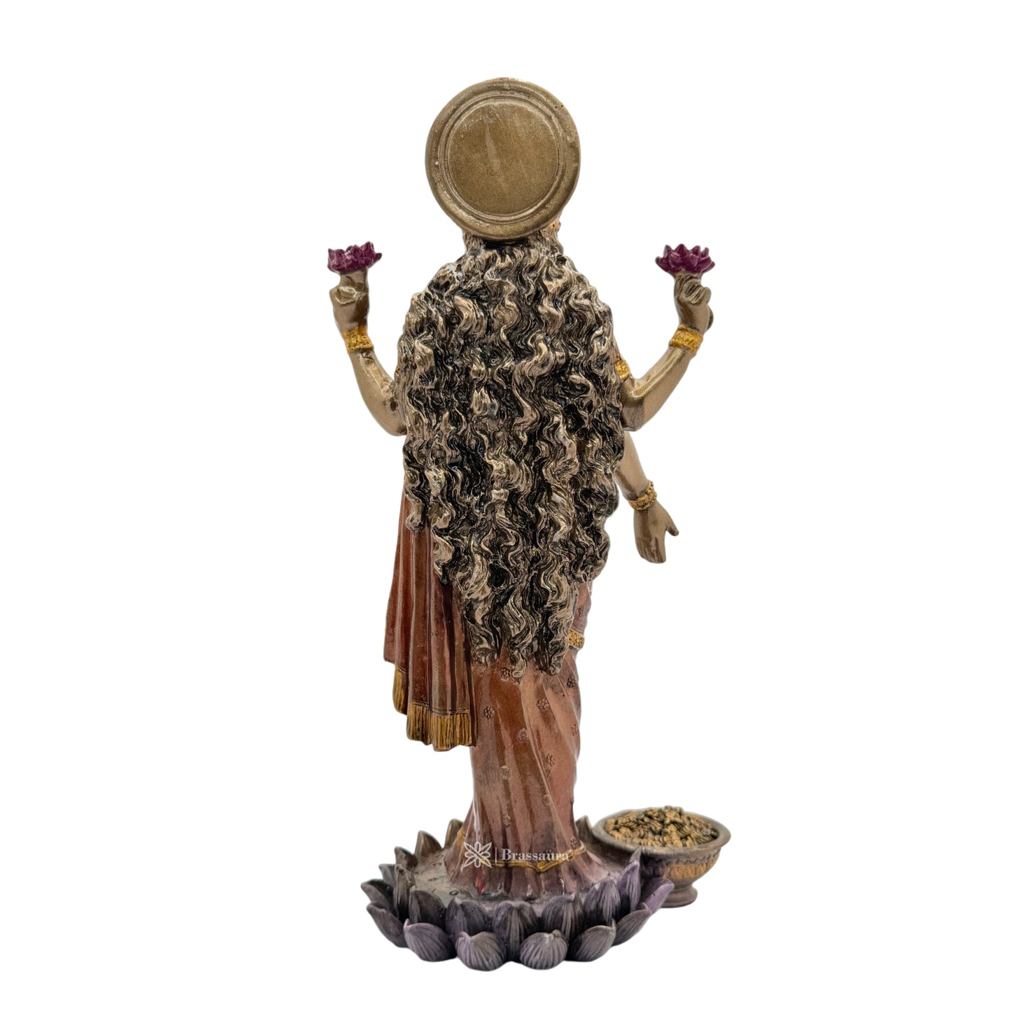 Resin Laxmi Statue for Home and Decor And Gift Show Piece for Living Room Weight .675 Kg Height 24.5 cm