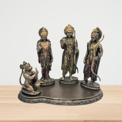 Resin Ram Darbar Statue for Home and Decor And Gift Show Piece for Living Room Weight 1.17 Kg Height 20 cm