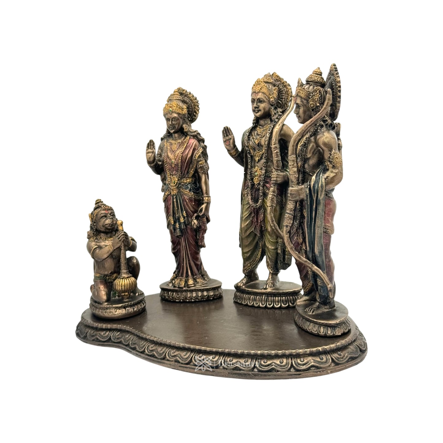 Resin Ram Darbar Statue for Home and Decor And Gift Show Piece for Living Room Weight 1.17 Kg Height 20 cm