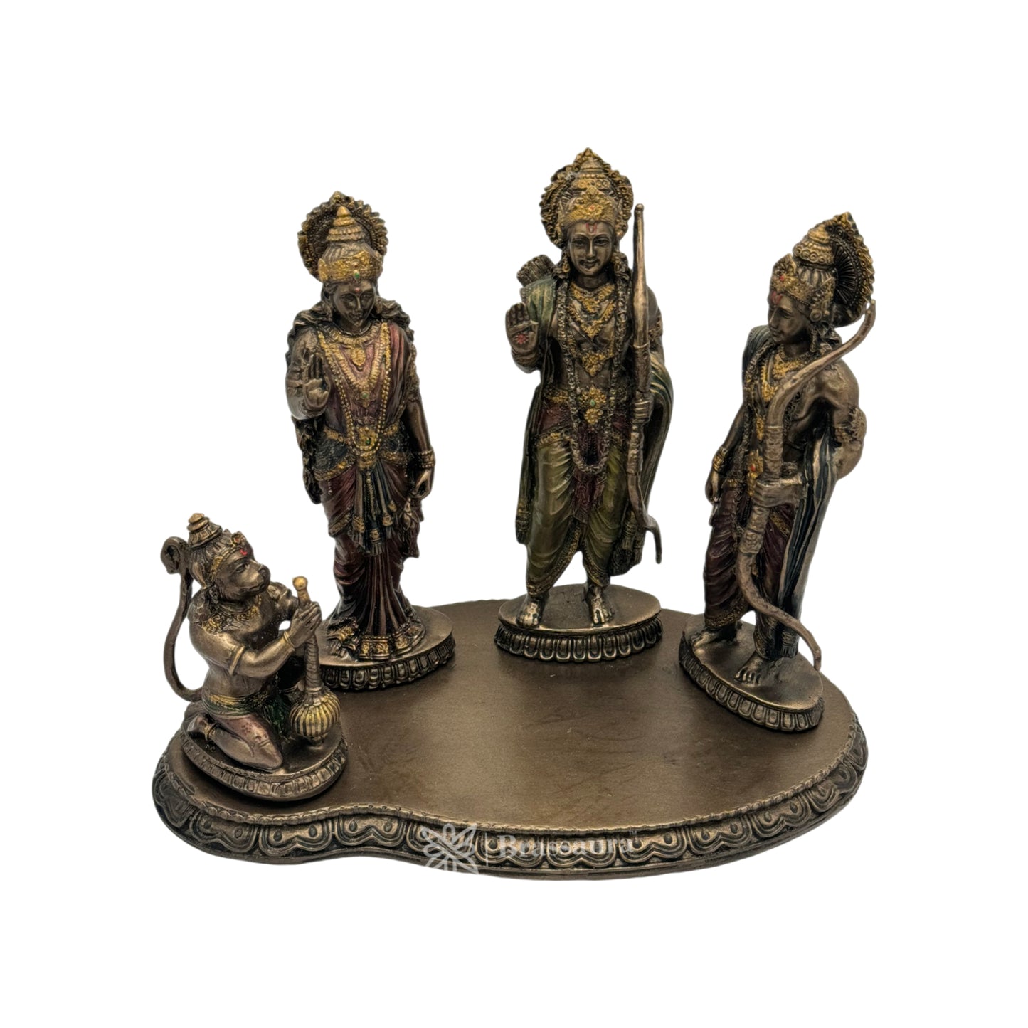 Resin Ram Darbar Statue for Home and Decor And Gift Show Piece for Living Room Weight 1.17 Kg Height 20 cm