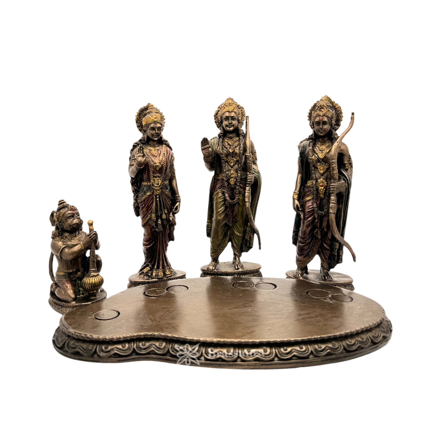 Resin Ram Darbar Statue for Home and Decor And Gift Show Piece for Living Room Weight 1.17 Kg Height 20 cm