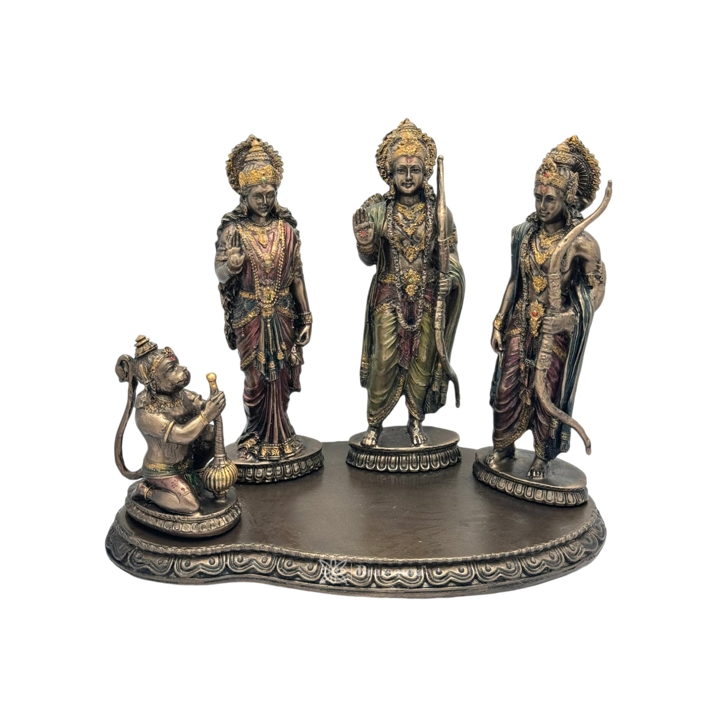 Resin Ram Darbar Statue for Home and Decor And Gift Show Piece for Living Room Weight 1.17 Kg Height 20 cm