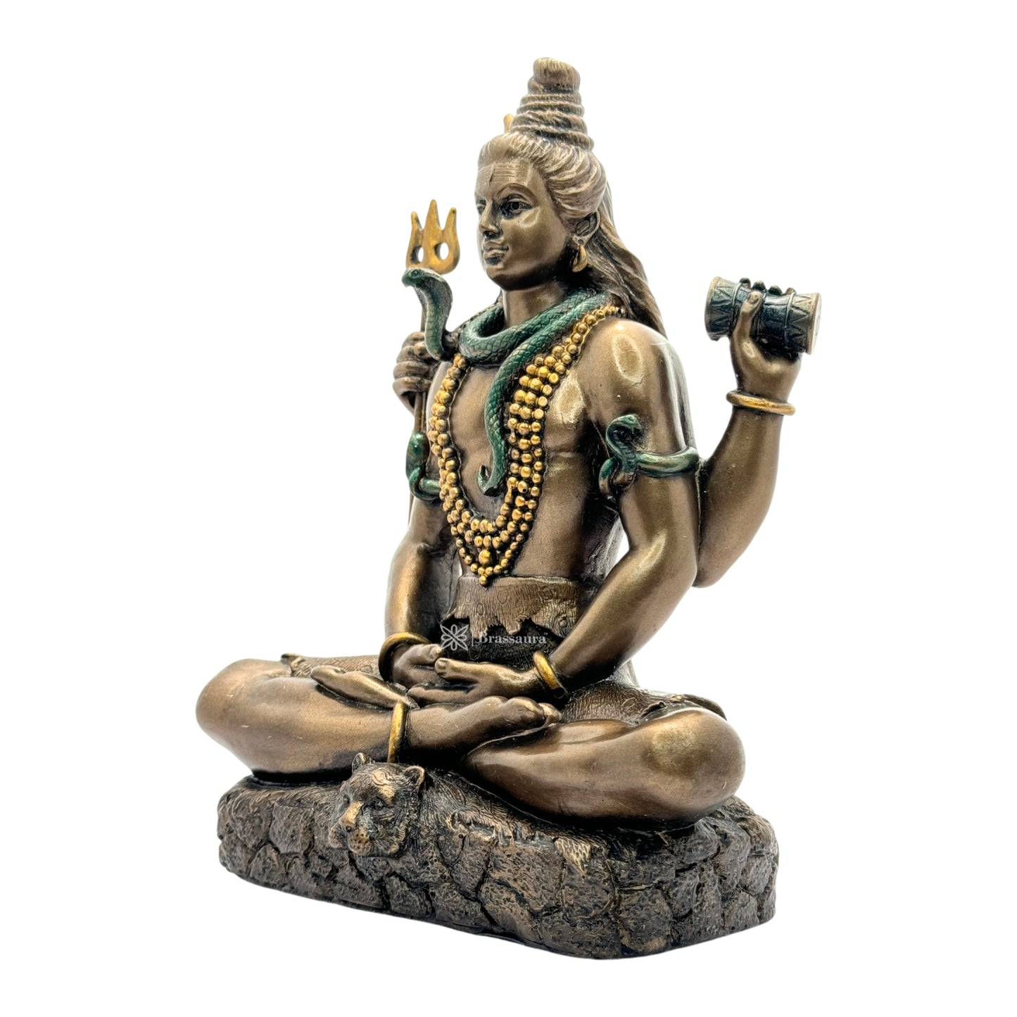 Resin Mahadev Statue for Home and Decor And Gift Show Piece for Living Room Weight 1.136 Kg Height 20 cm