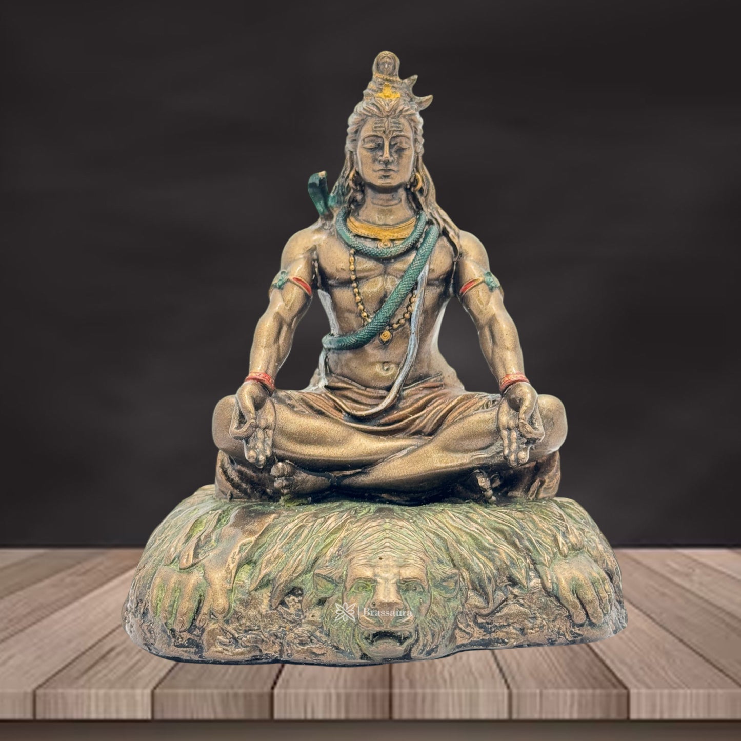 Resin Mahadev Statue for Home and Decor And Gift Show Piece for Living Room Weight .4 Kg Height 12 cm