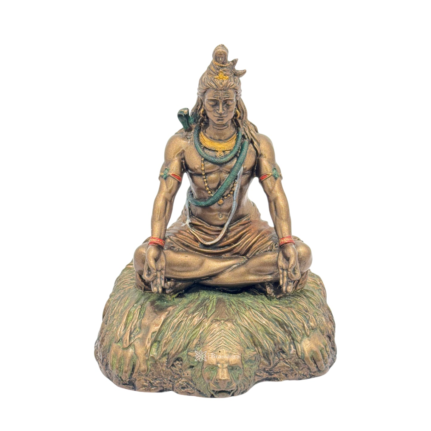 Resin Mahadev Statue for Home and Decor And Gift Show Piece for Living Room Weight .4 Kg Height 12 cm