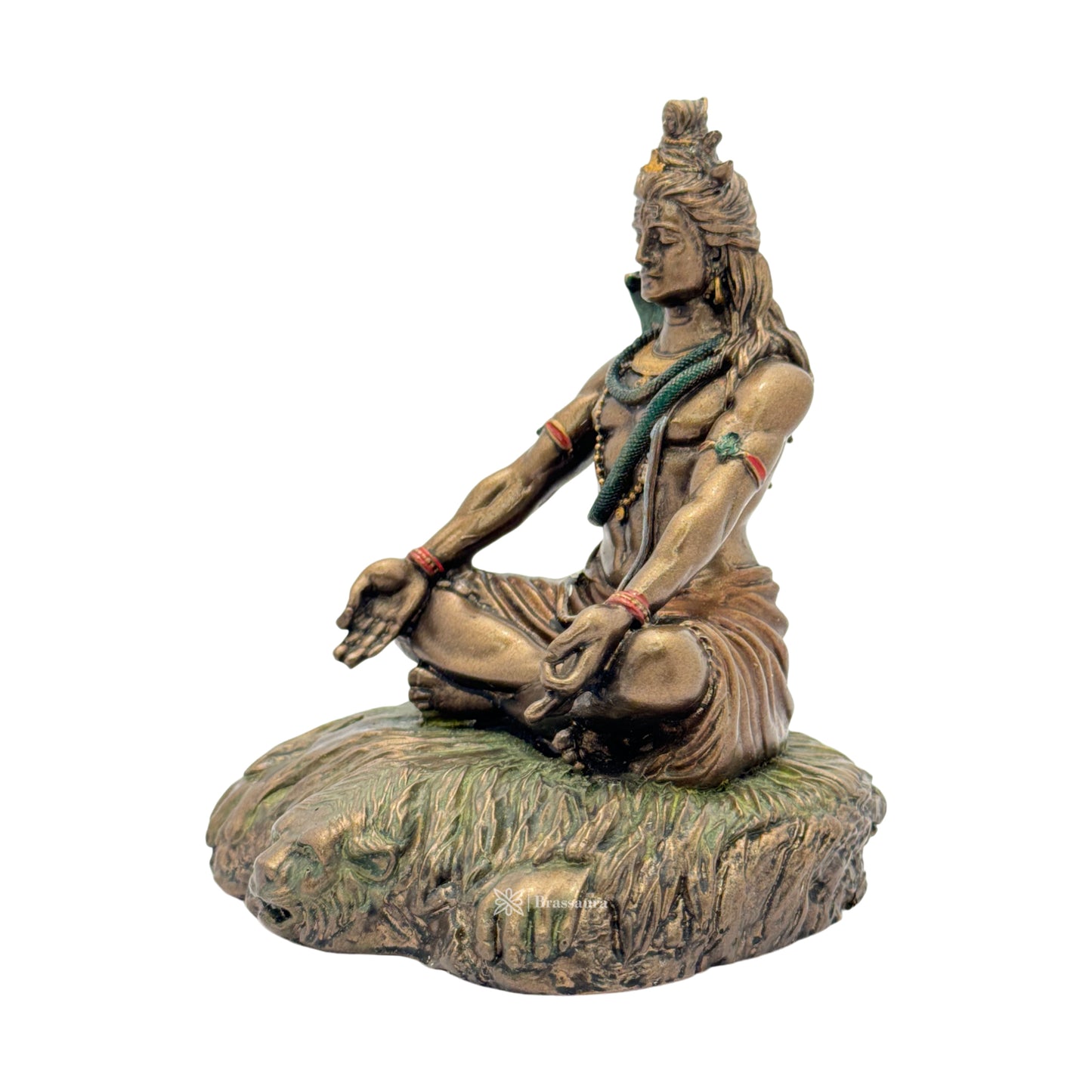 Resin Mahadev Statue for Home and Decor And Gift Show Piece for Living Room Weight .4 Kg Height 12 cm