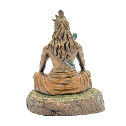 Resin Mahadev Statue for Home and Decor And Gift Show Piece for Living Room Weight .4 Kg Height 12 cm