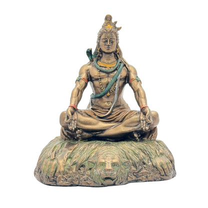 Resin Mahadev Statue for Home and Decor And Gift Show Piece for Living Room Weight .4 Kg Height 12 cm